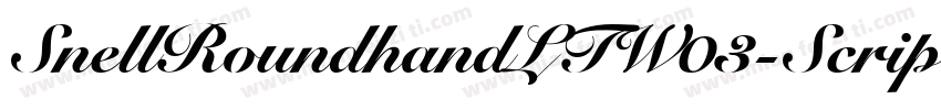 SnellRoundhandLTW03-Script Regular字体转换